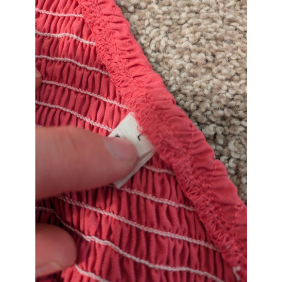 Women's Pink one shoulder summer Dress, Size large - Picture 2 of 4